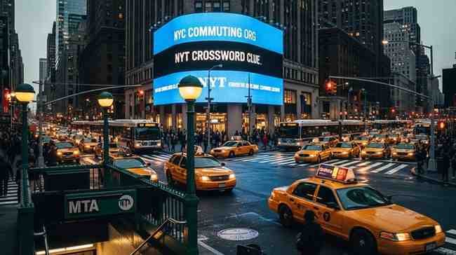 nyc commuting org nyt crossword clue