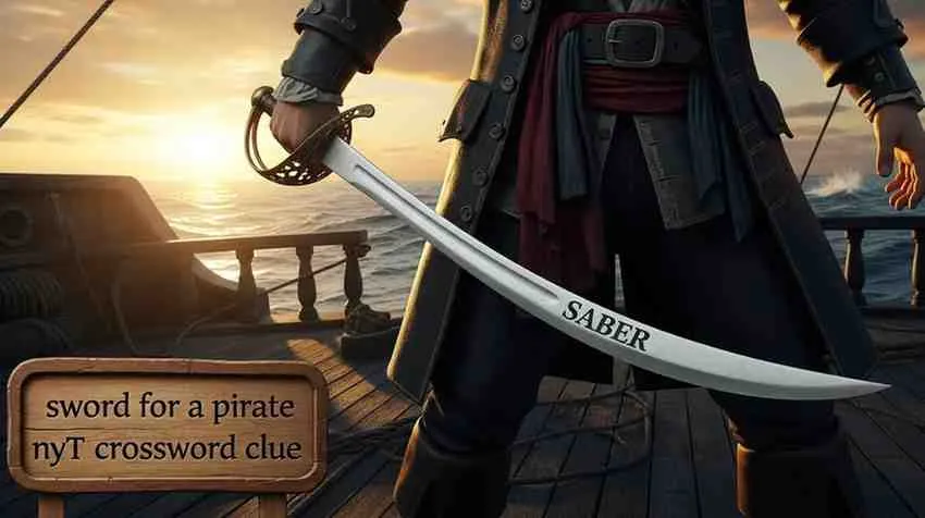sword for a pirate nyt crossword clue