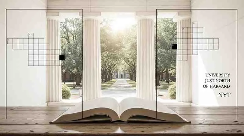 university just north of harvard nyt