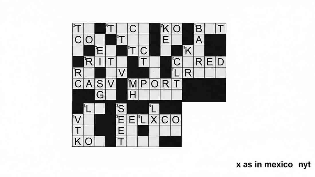 x as in mexico nyt