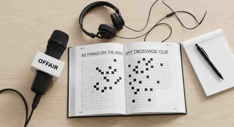 50 things on the argo nyt crossword clue