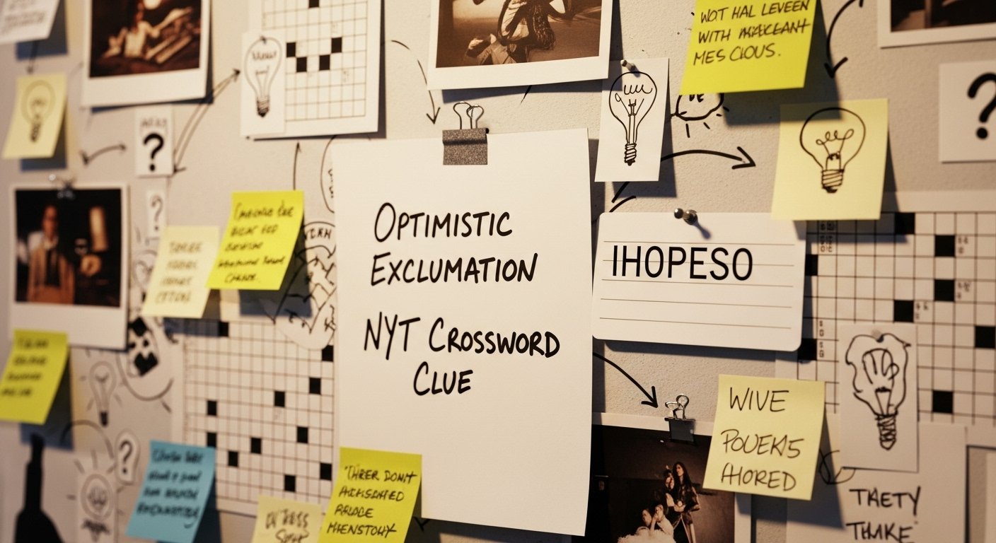 Optimistic Exclamation NYT Crossword Clue