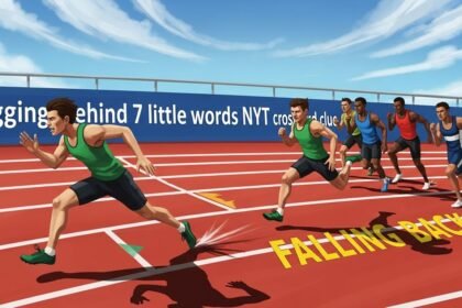 lagging behind 7 little words nyt crossword clue