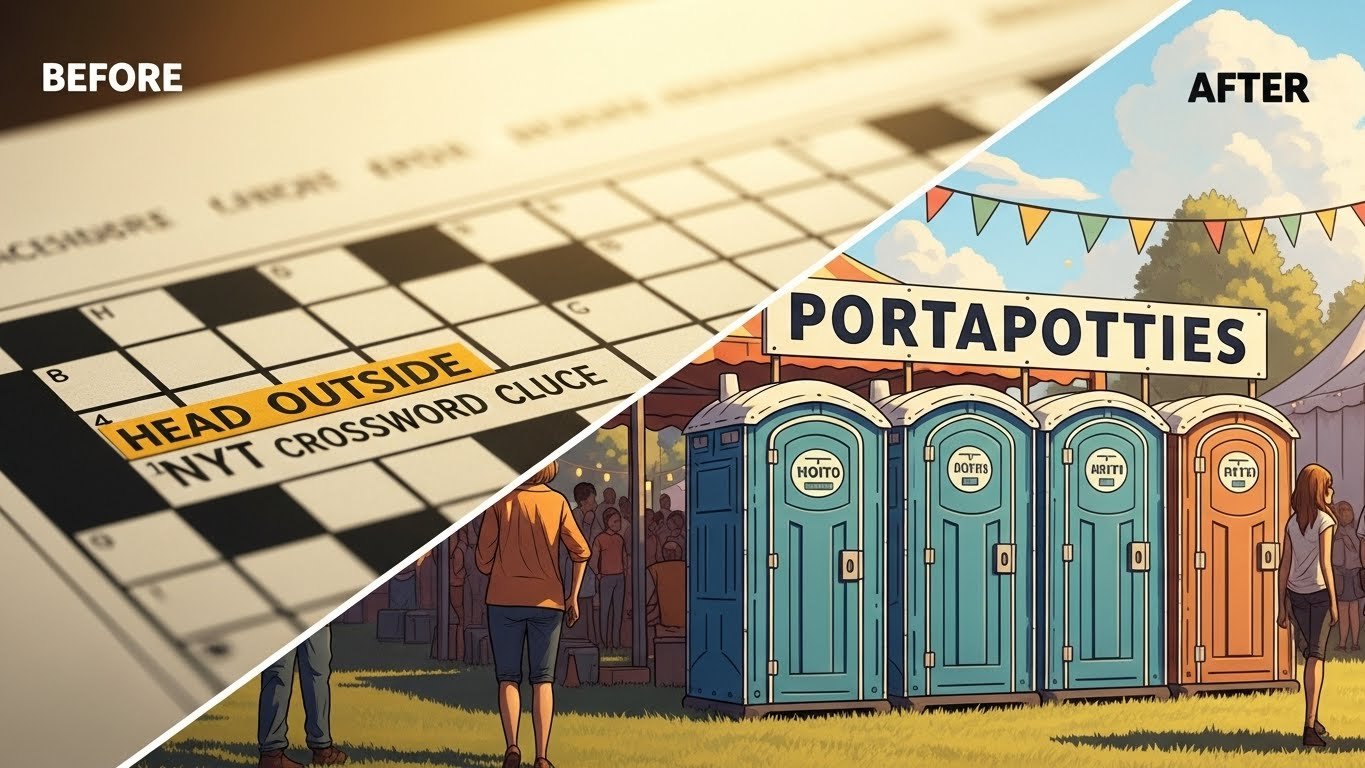 head outside nyt crossword clue