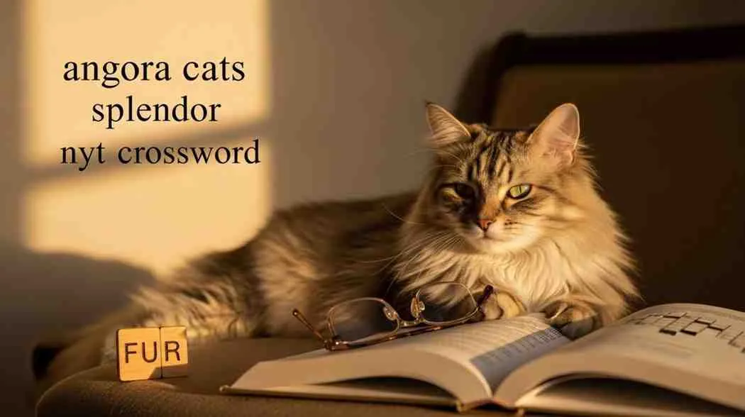 angora cats splendor nyt crossword clue
