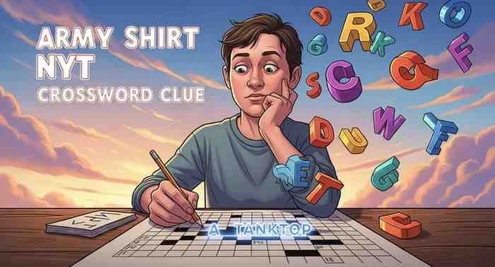 army shirt nyt crossword clue