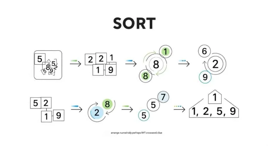 arrange numerically perhaps nyt crossword clue