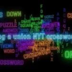 forming a union nyt crossword clue