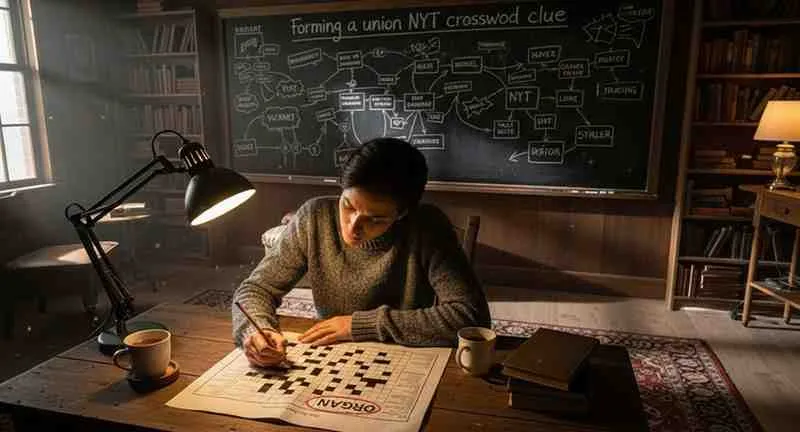 forming a union nyt crossword clue