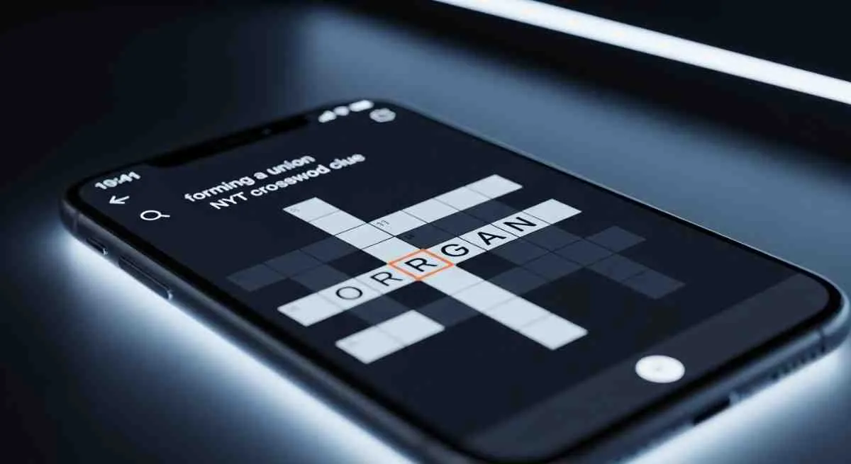 forming a union nyt crossword clue