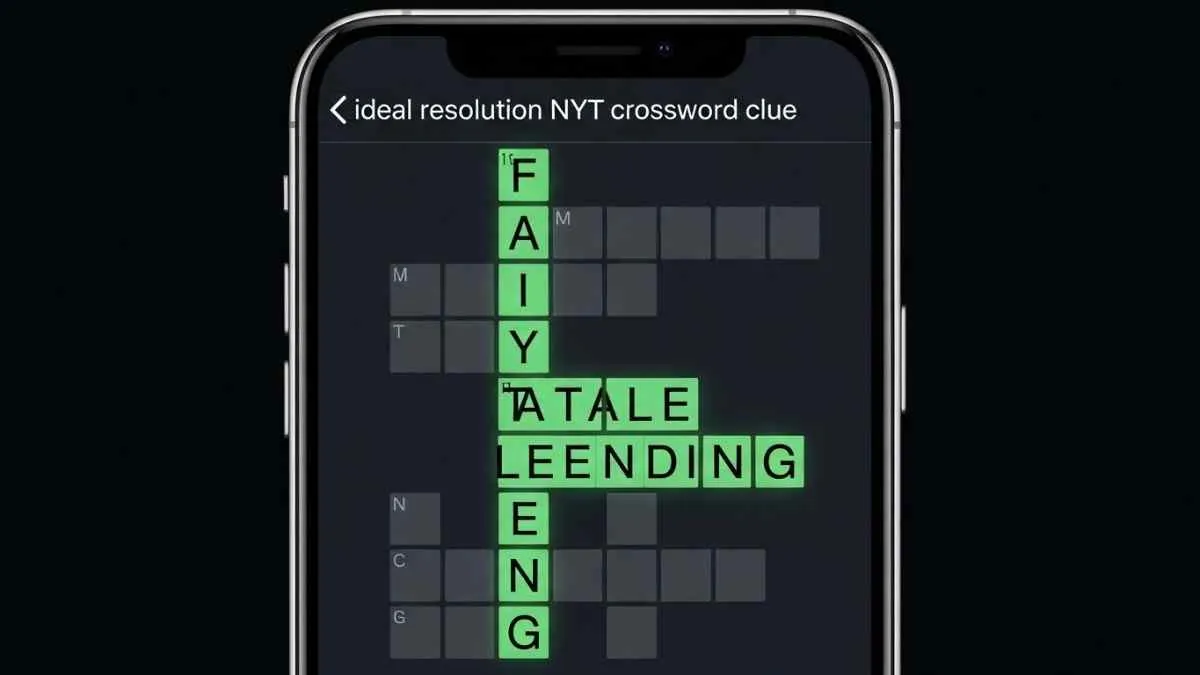 ideal resolution nyt crossword clue