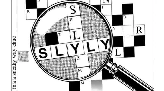 in a sneaky way nyt crossword clue