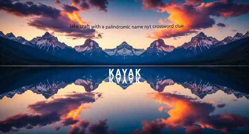 lake craft with a palindromic name nyt crossword clue