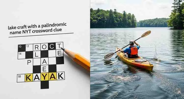 lake craft with a palindromic name nyt crossword clue