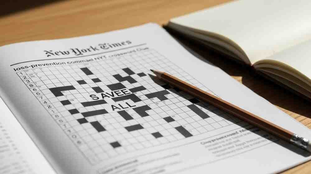 loss-prevention command nyt crossword clue
