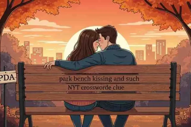 park bench kissing and such nyt crossword clue