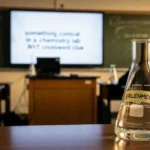 something conical in a chemistry lab nyt crossword clue