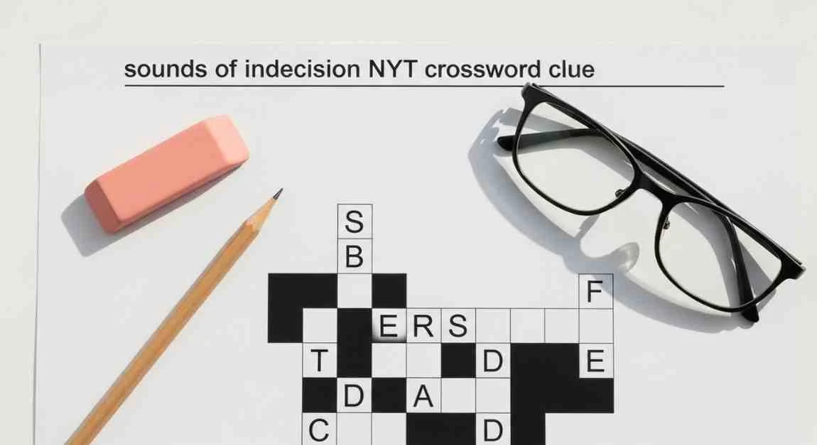 Sounds of Indecision NYT Crossword Clue: Complete Answer Guide 20 sounds of indecision nyt crossword clue
