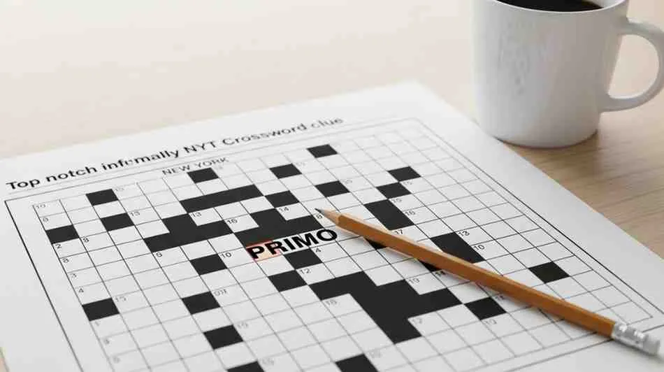 top notch informally nyt crossword clue