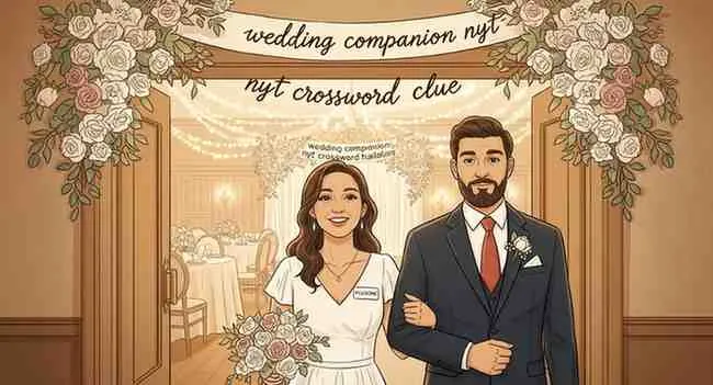 wedding companion nyt crossword clue