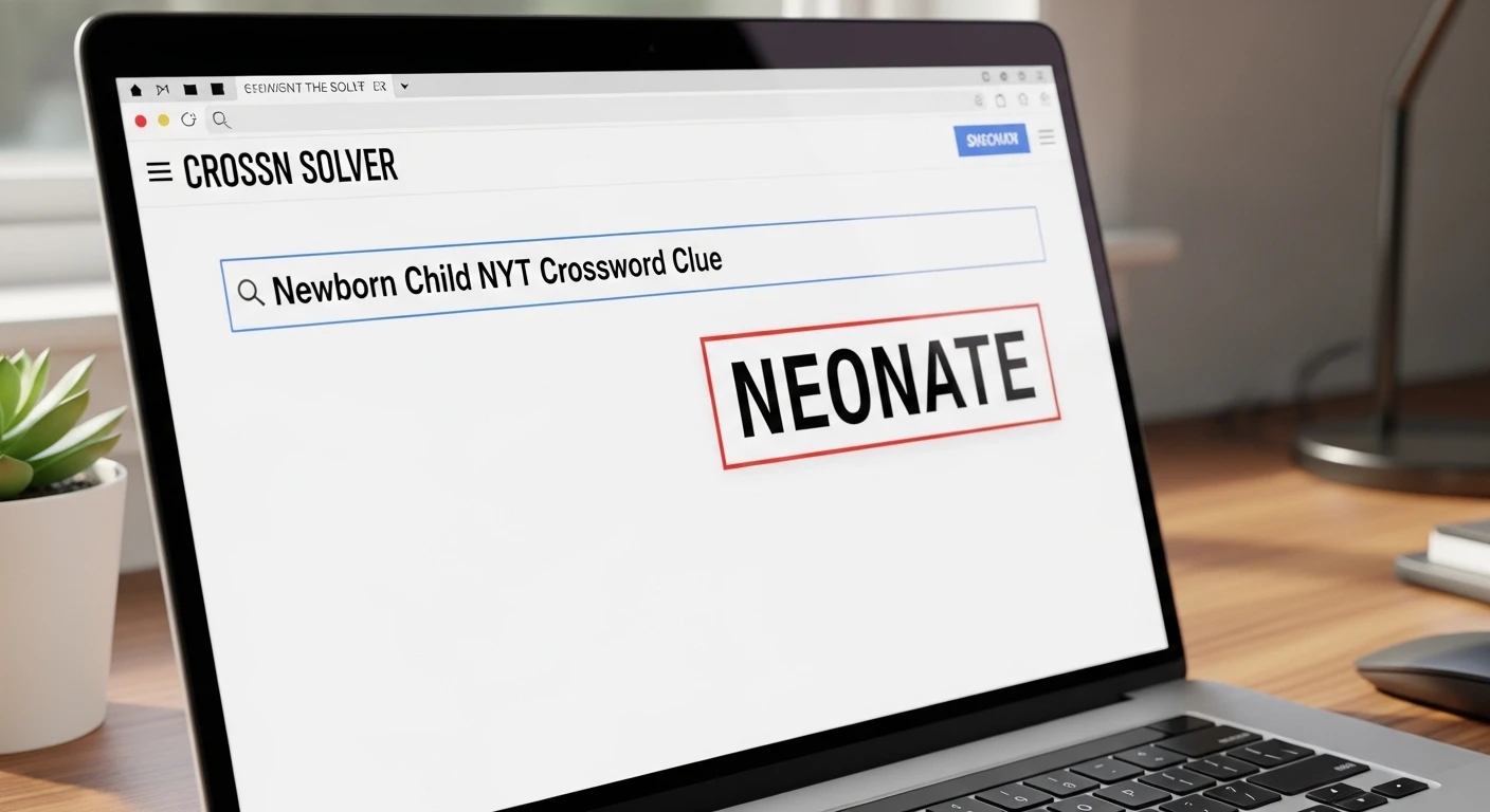 newborn child nyt crossword clue