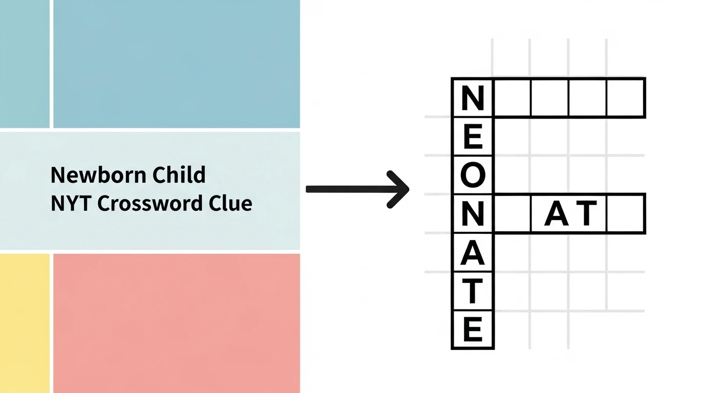 newborn child nyt crossword clue