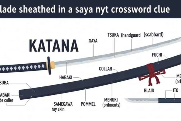 blade sheathed in a saya nyt crossword clue