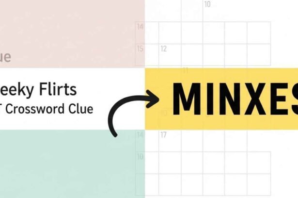 cheeky flirts nyt crossword clue