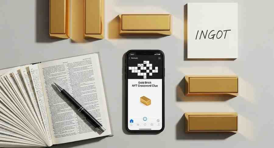 gold brick nyt crossword clue