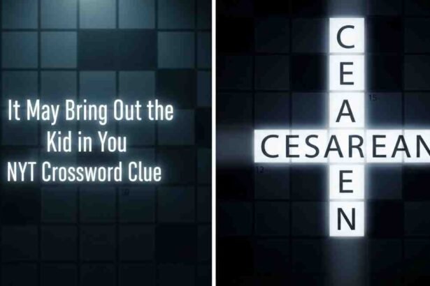 it may bring out the kid in you nyt crossword clue