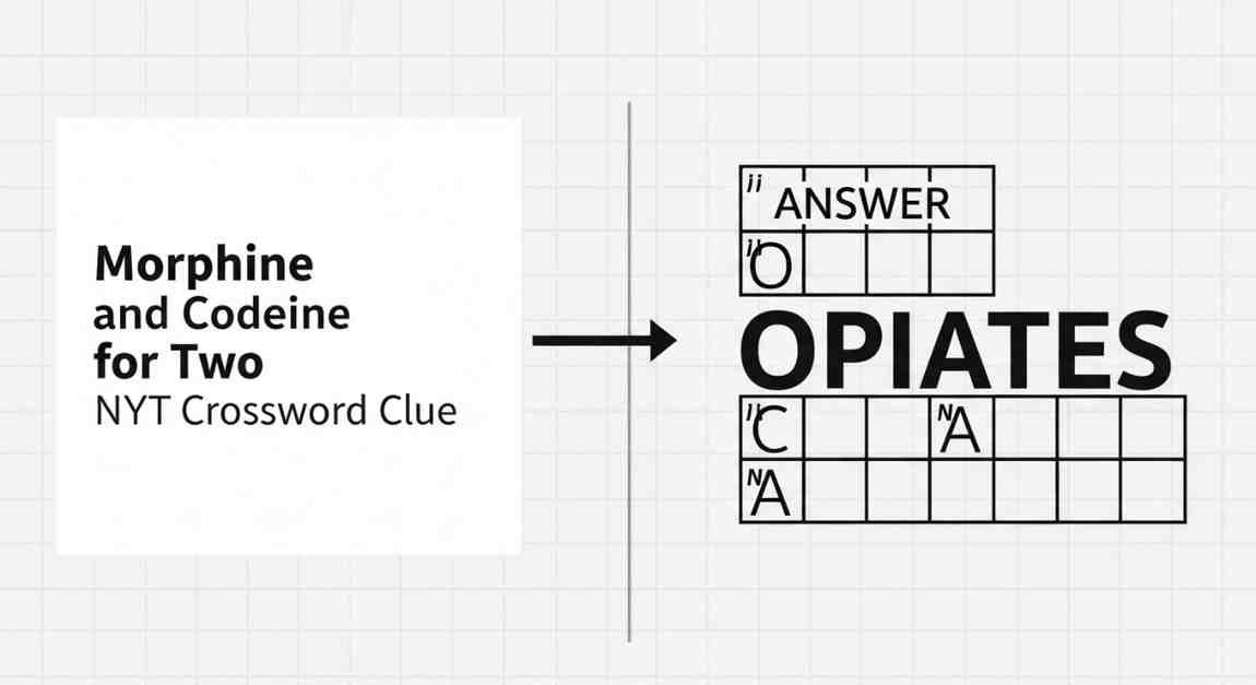 Morphine and Codeine for Two NYT Crossword Clue – Answer Explained & Complete Solver Guide 19 morphine ad codeine for two nyt crossword clue