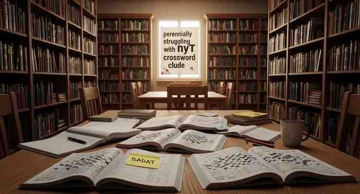 perennially struggling with nyt crossword clue