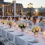 diner en blanc table ideas