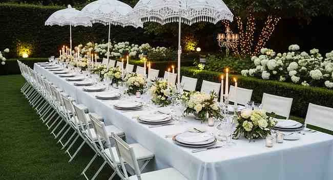 Diner en Blanc Table Decor: The Ultimate Guide to an Elegant All-White Tablescape 21 diner en blanc table decor