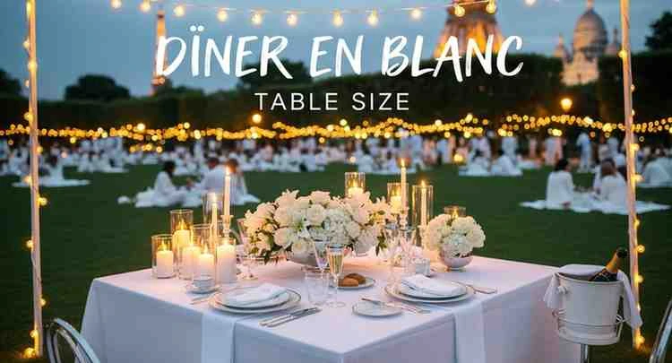 diner en blanc table size