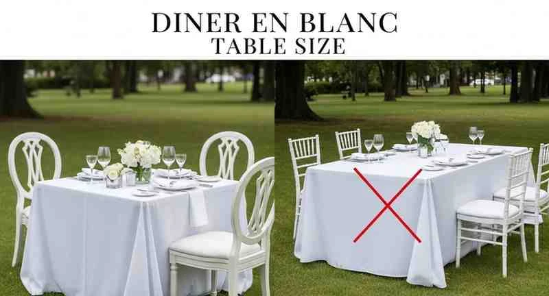 diner en blanc table size