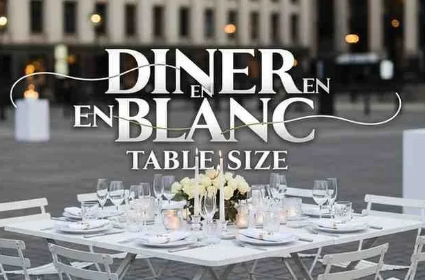 diner en blanc table size