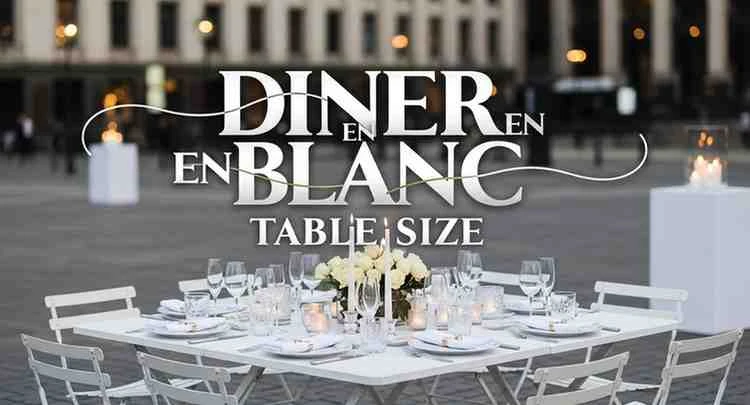 diner en blanc table size