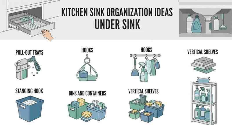 kitchen sink organization ideas under sink