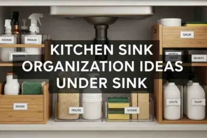 kitchen sink organization ideas under sink