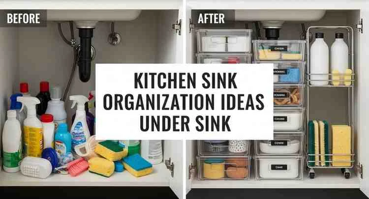 kitchen sink organization ideas under sink