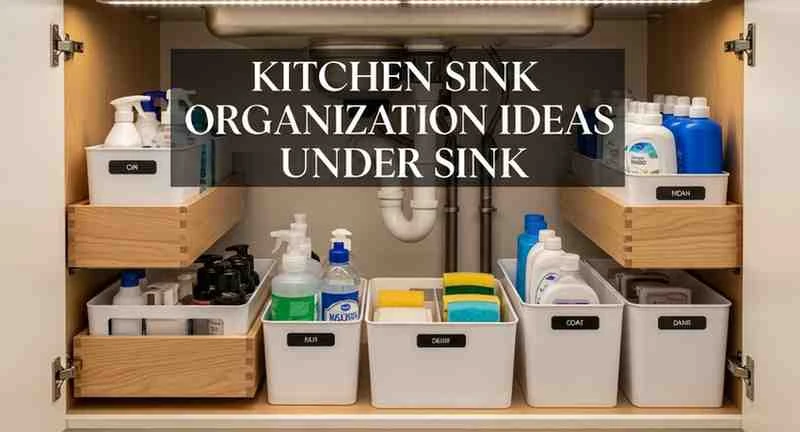 kitchen sink organization ideas under sink