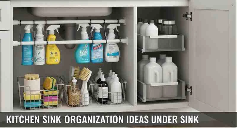 kitchen sink organization ideas under sink