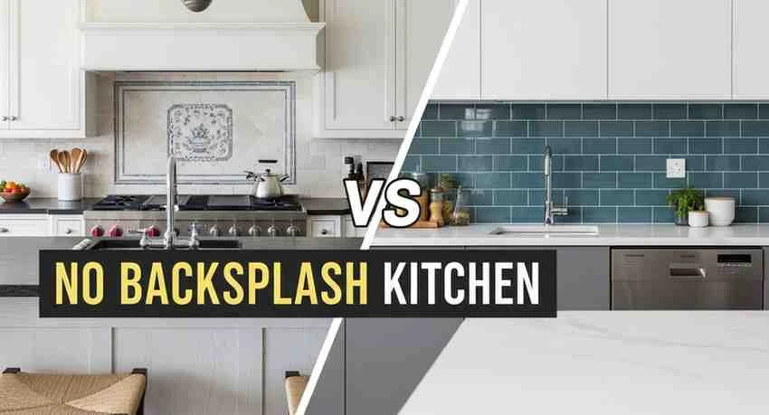 no backsplash kitchen