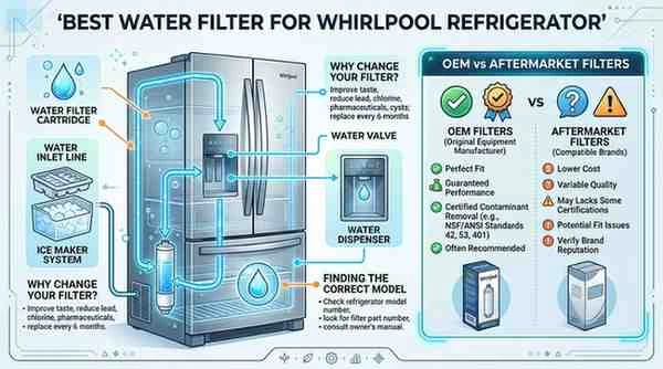 Best Water Filter for Whirlpool Refrigerator: The Complete Guide (2025) 20 best water filter for whirlpool refrigerator