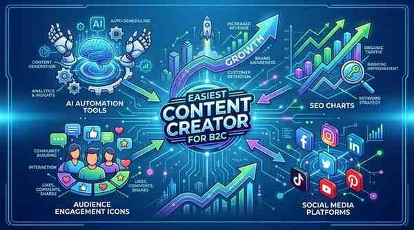 easiest content creator for b2c