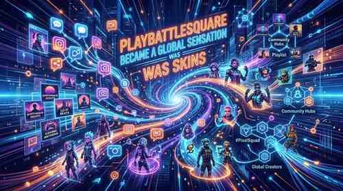 playbattlesquare became a global sensation was skins