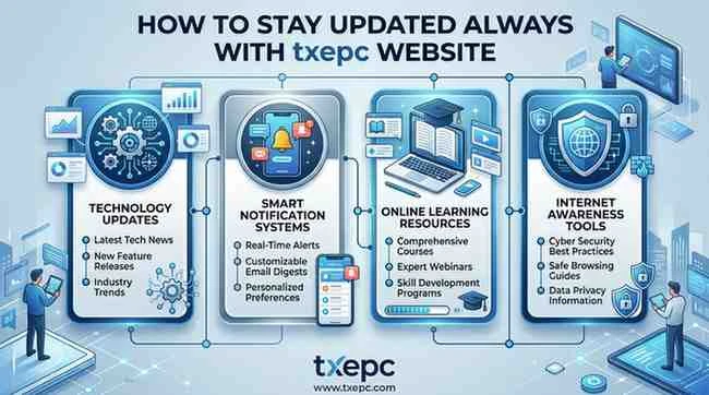 how to stay updated always with txepc website