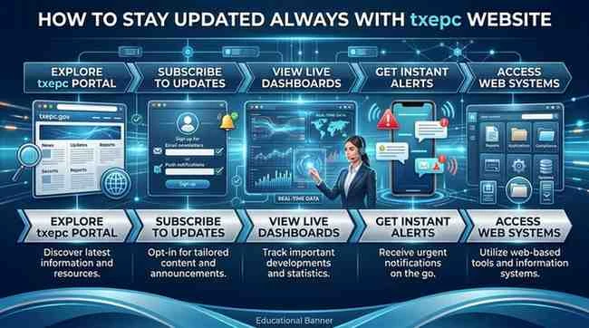 how to stay updated always with txepc website
